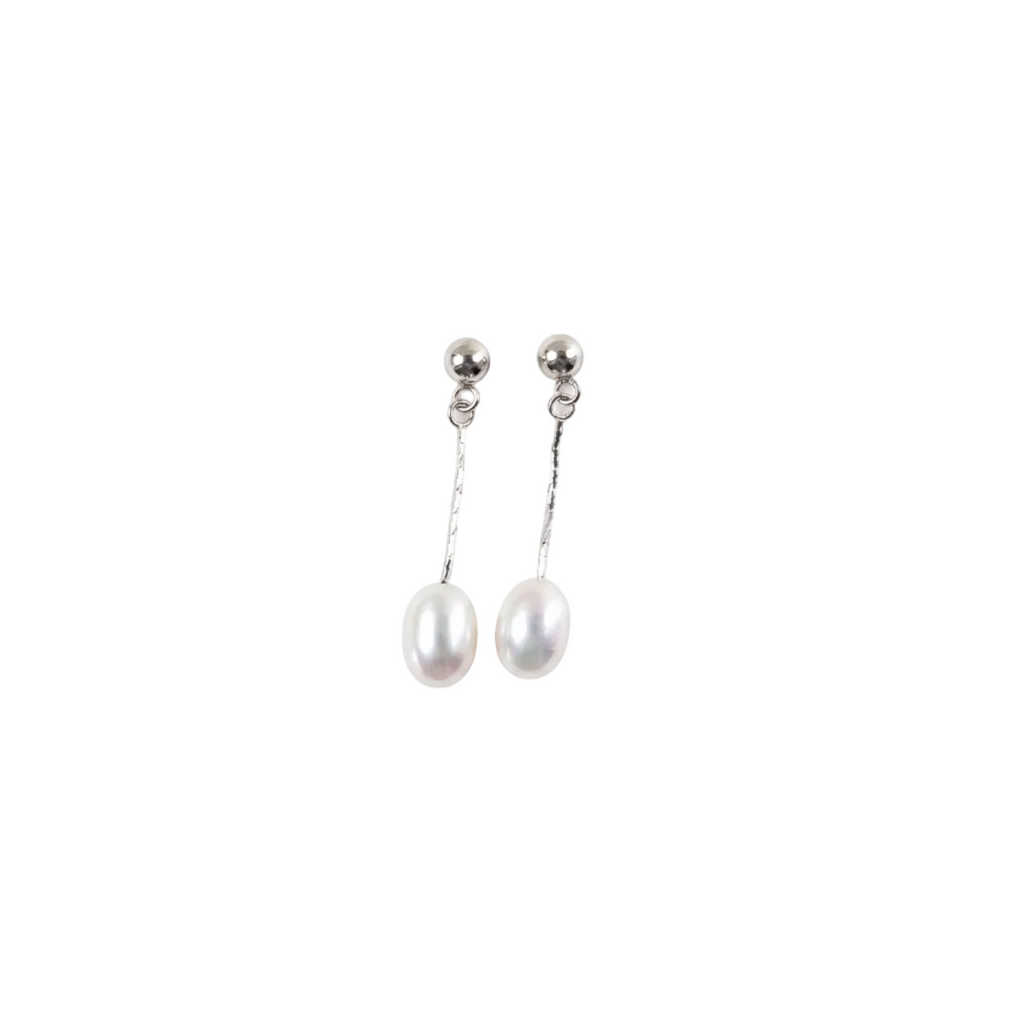 Silver Pearl Drop