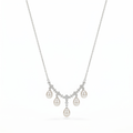Quintuplets Floral Pearl Necklace