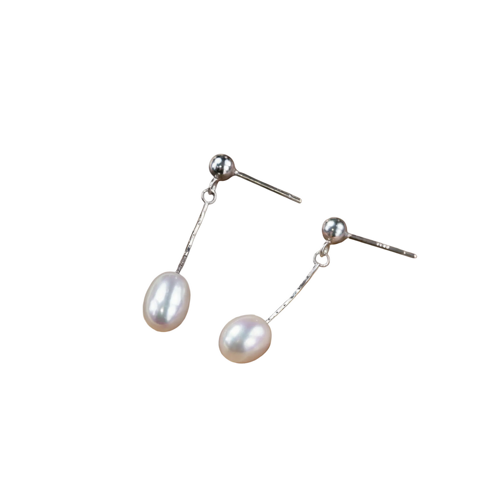 Silver Pearl Drop