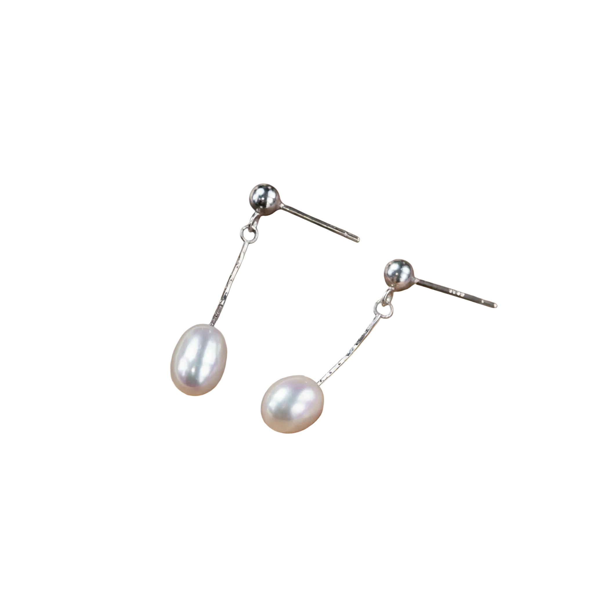 Silver Pearl Drop