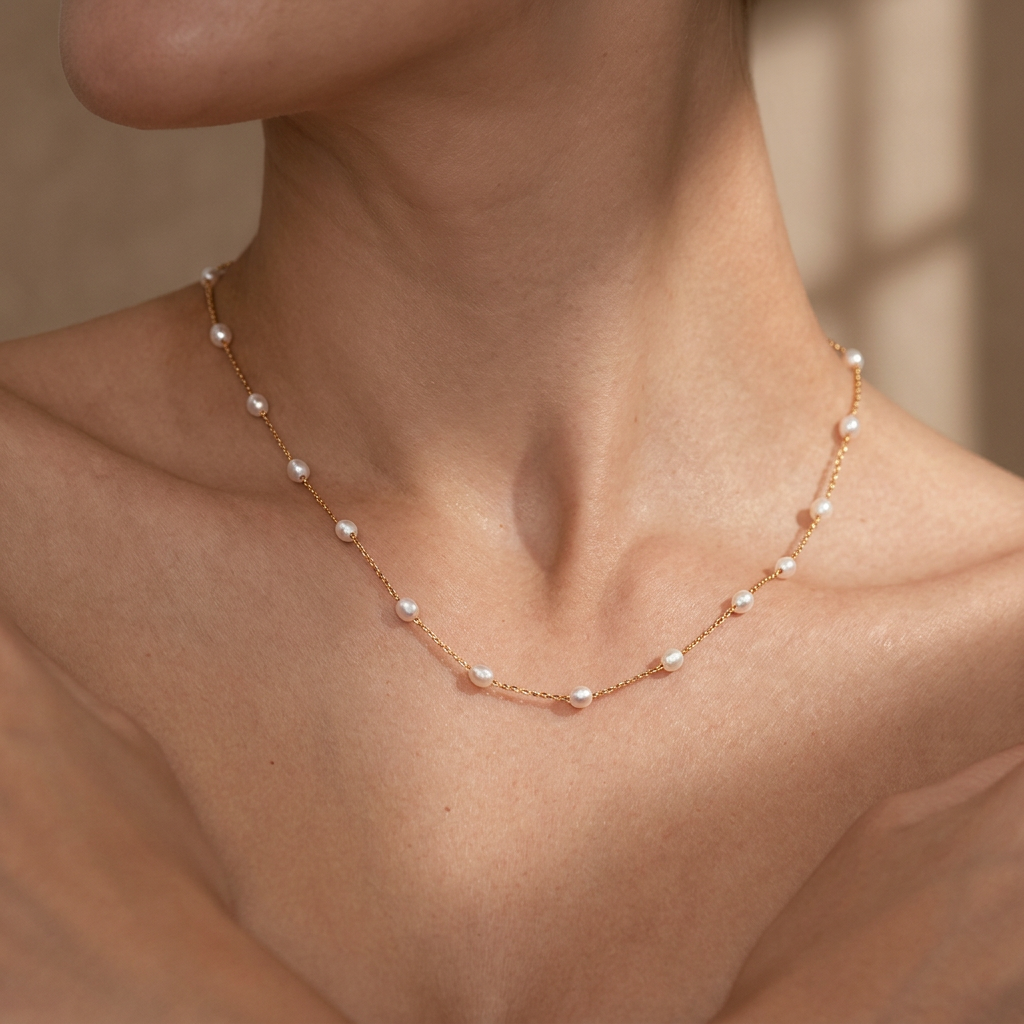 Dainty Pearl Choker