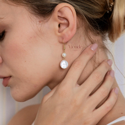 Baroque Pearl Dangle Earrings