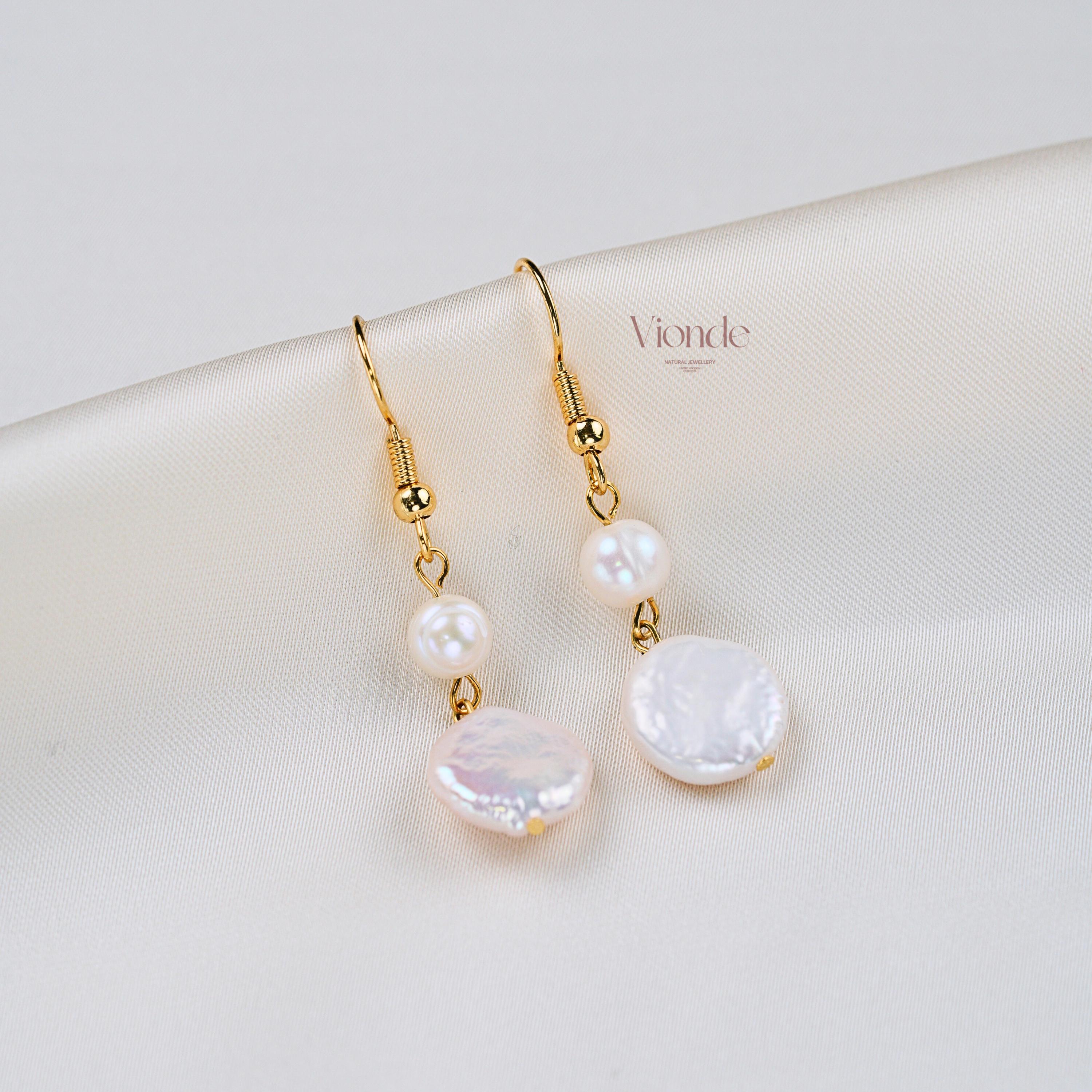 Baroque Pearl Dangle Earrings