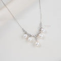 Quintuplets Floral Pearl Necklace
