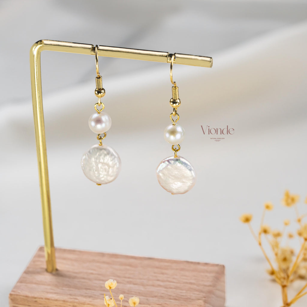 Baroque Pearl Dangle Earrings